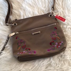 NWT Embroidered Rosetti Crossbody